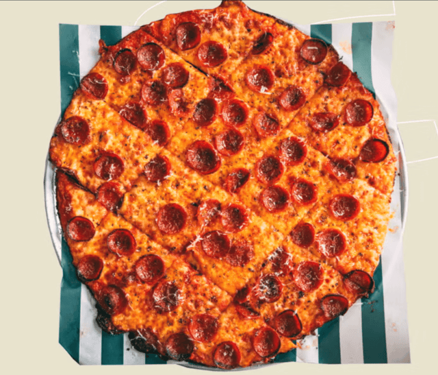 Cut into squares Tavern style